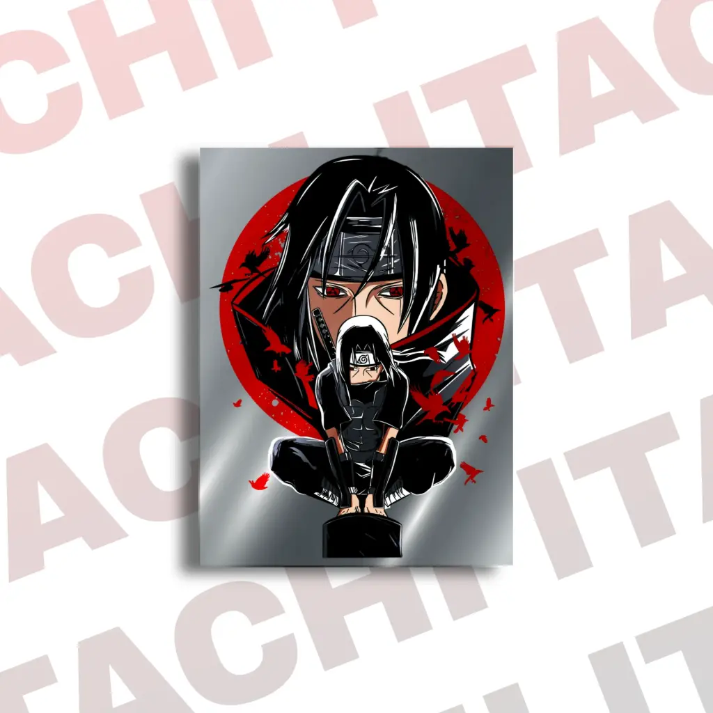 Itachi Uchiha - Metal Poster (A4 Size)