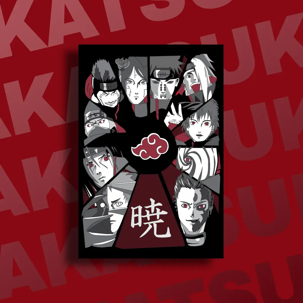 Akatsuki Metal Poster - A4