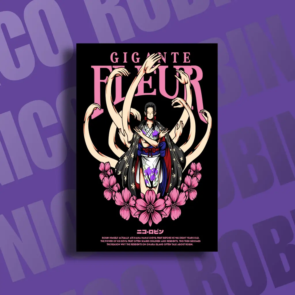 Robin's Clutch Blossom Metal Poster - A4