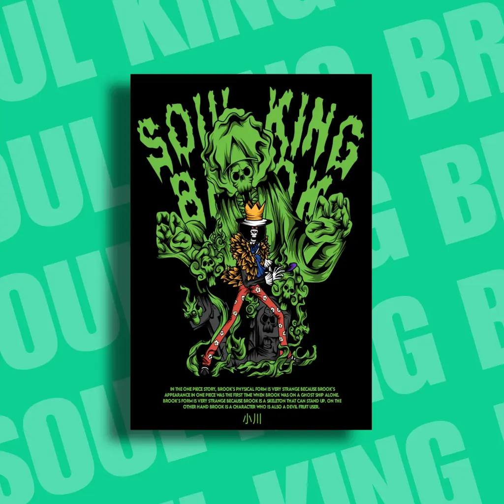 Brook's Soulful Slash Metal Poster - A4