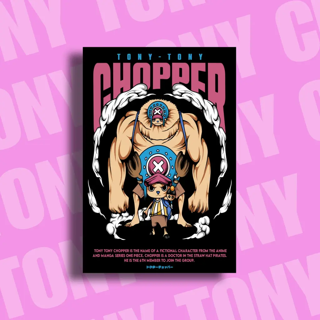 Chopper's Healing Heart Metal Poster - A4