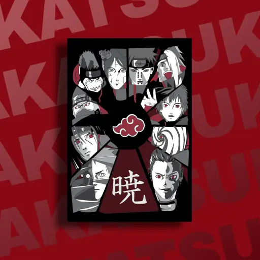 [MP-003] Akatsuki Metal Poster - A4